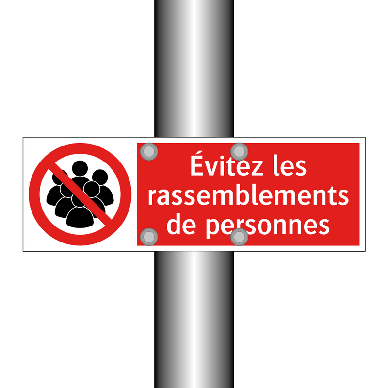 Évitez les rassemblements de personnes