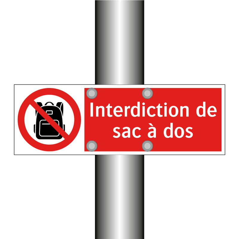 Interdiction de sac à dos