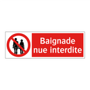 Baignade nue interdite