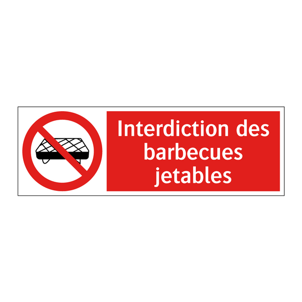 Interdiction des barbecues jetables