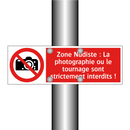 Zone Nudiste : La photographie ou le tournage sont strictement interdits !