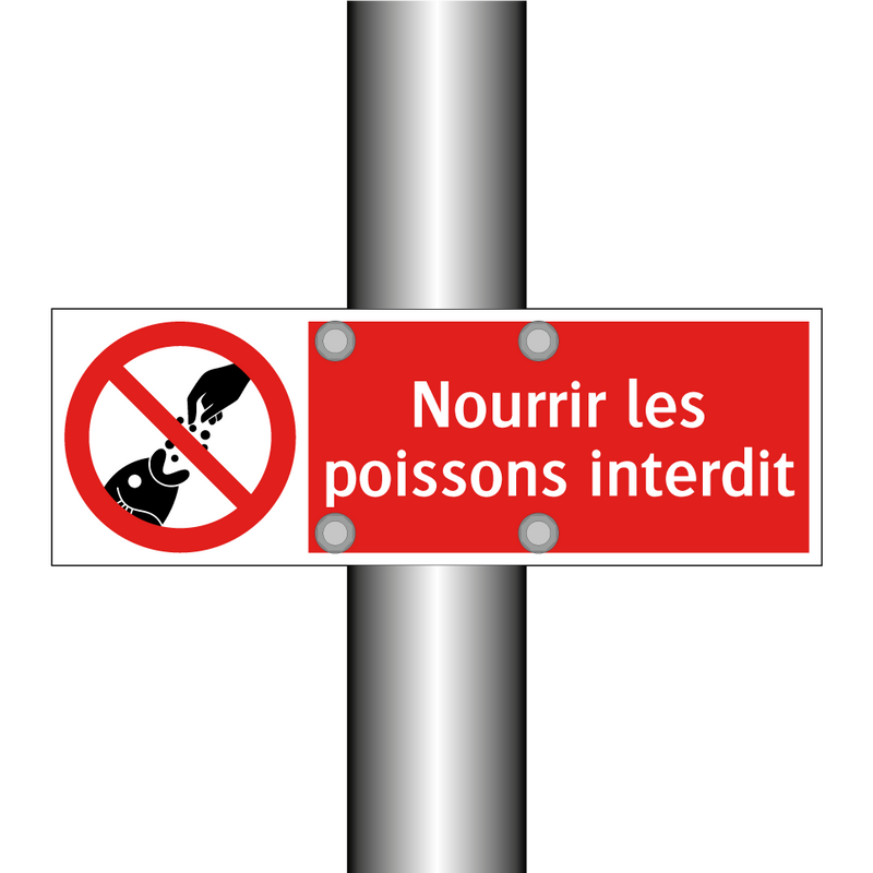 Nourrir les poissons interdit