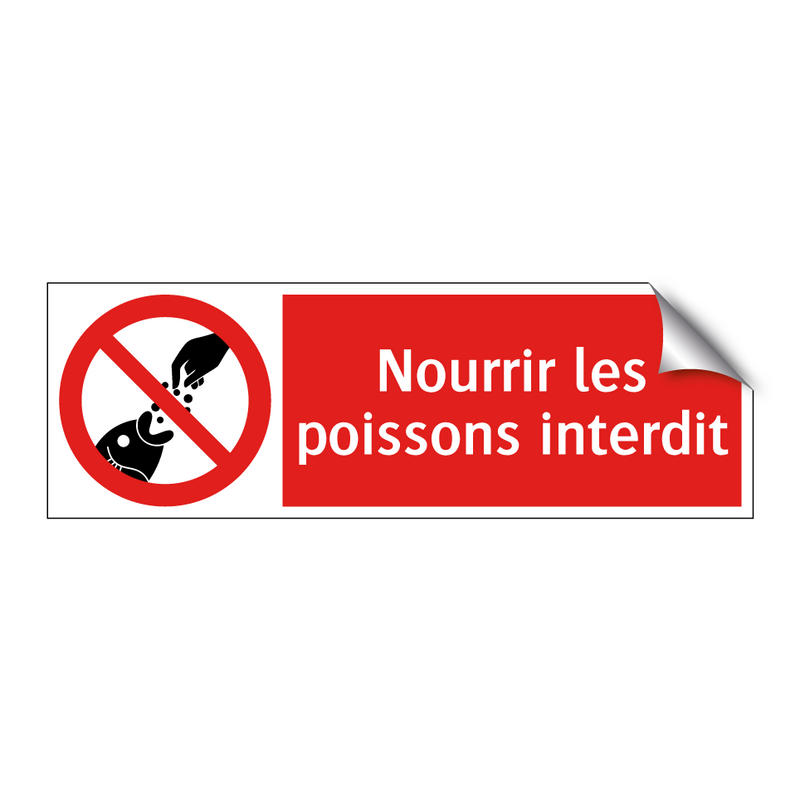 Nourrir les poissons interdit