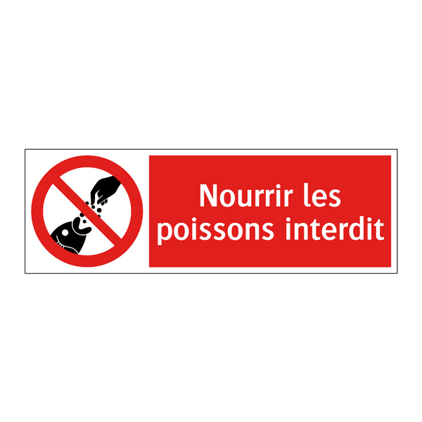 Nourrir les poissons interdit