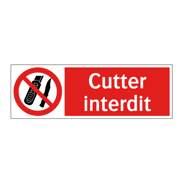 Cutter interdit