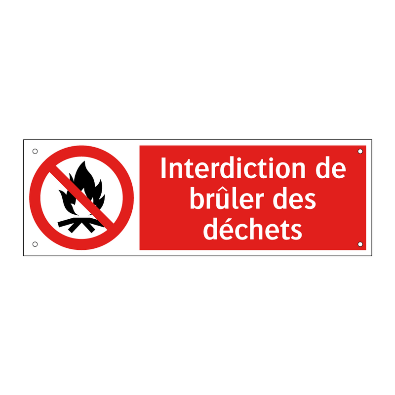 Interdiction de brûler des déchets