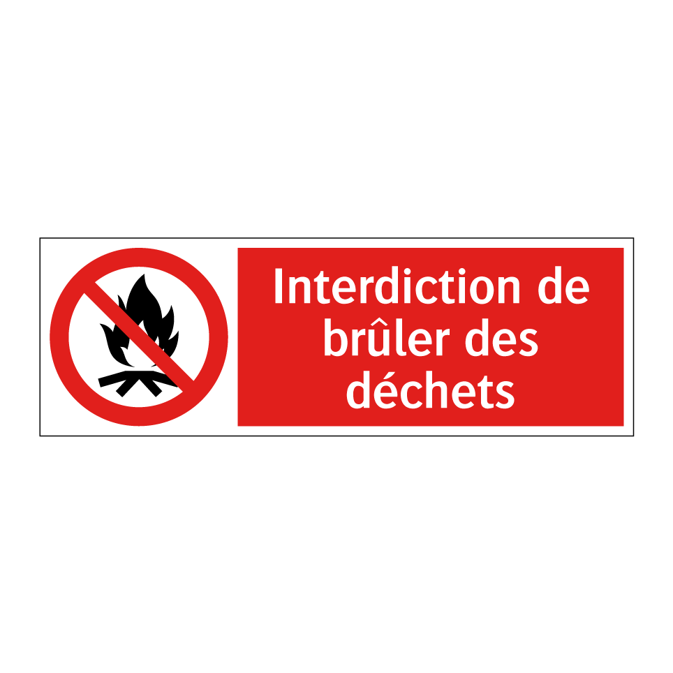 Interdiction de brûler des déchets
