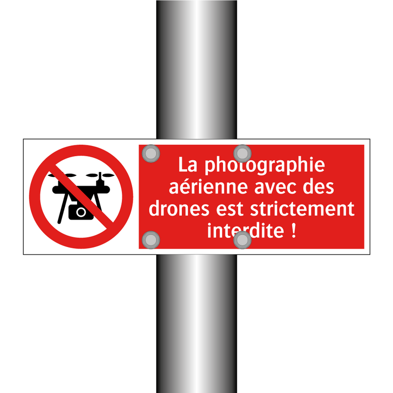 La photographie aérienne avec des drones est strictement interdite !