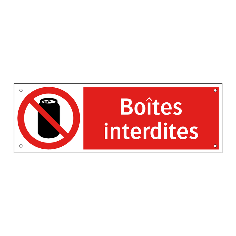 Boîtes interdites