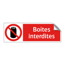 Boîtes interdites