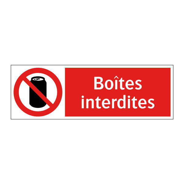 Boîtes interdites