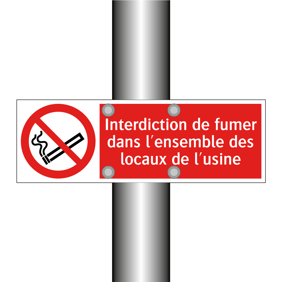 Interdiction de fumer dans l'ensemble des locaux de l'usine