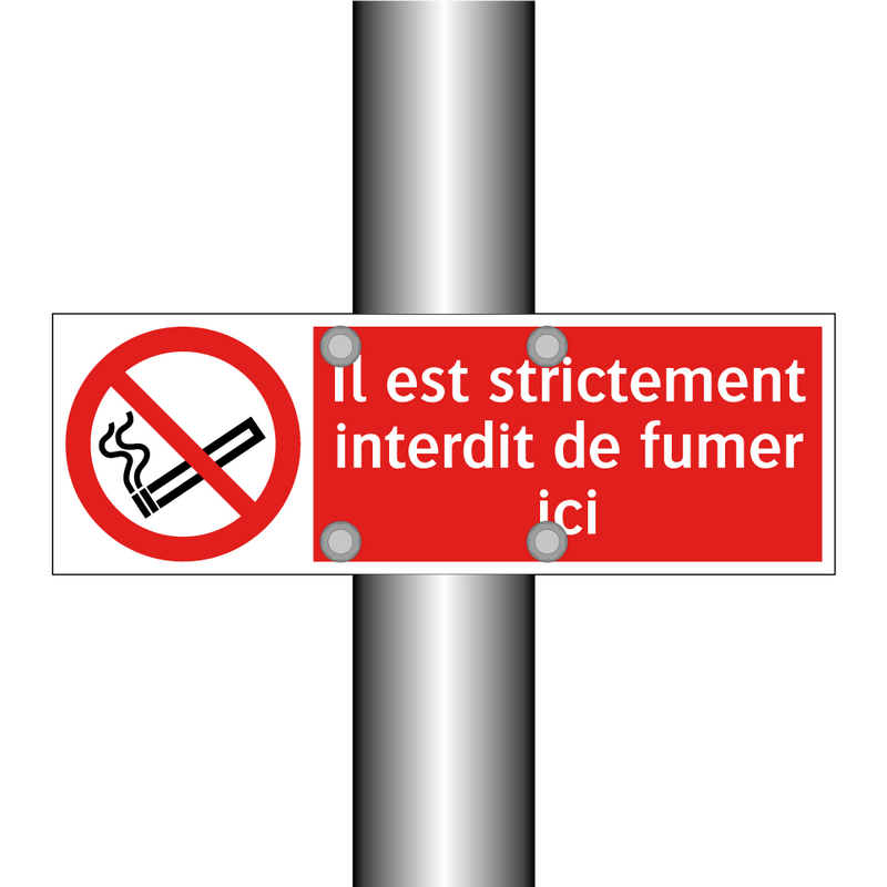 Il est strictement interdit de fumer ici