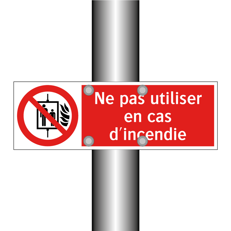 Ne pas utiliser en cas d'incendie