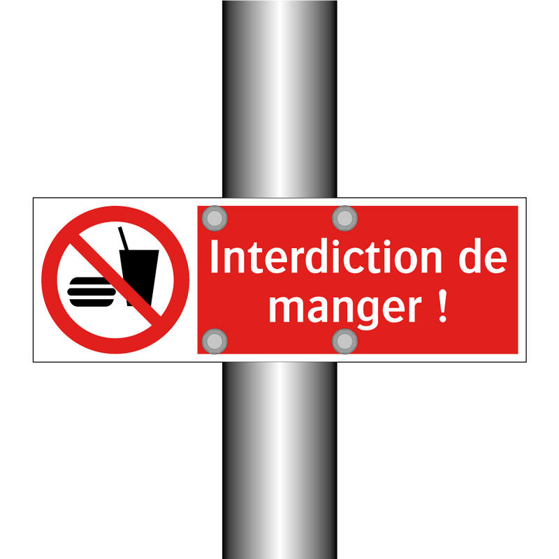 Interdiction de manger !