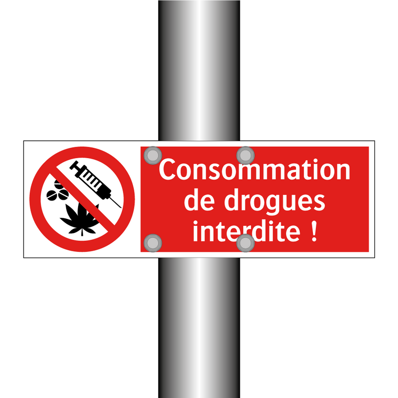 Consommation de drogues interdite !