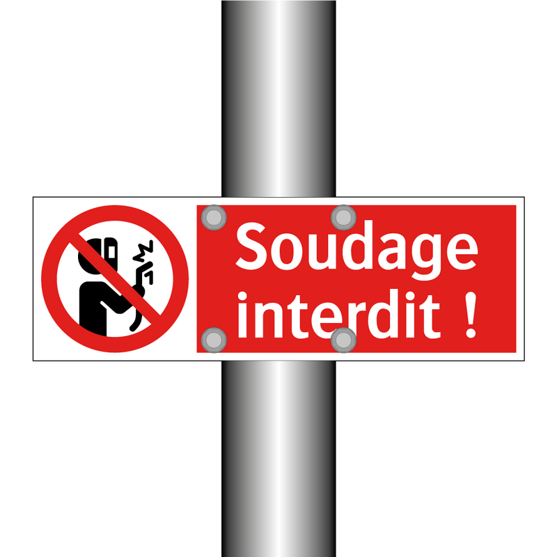 Soudage interdit !