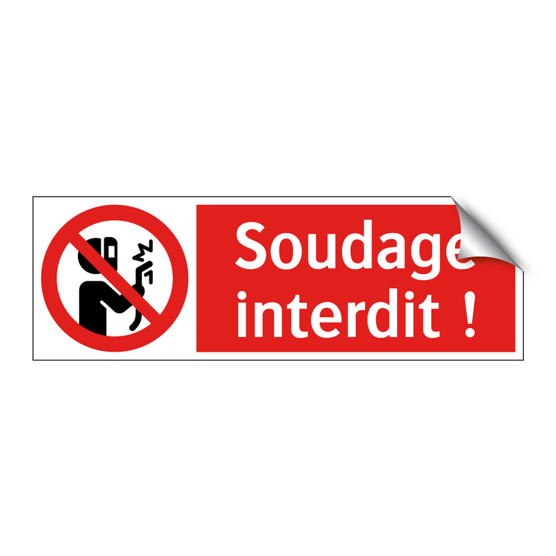 Soudage interdit !