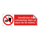Interdiction de consommer dans un rayon de 50 mètres !