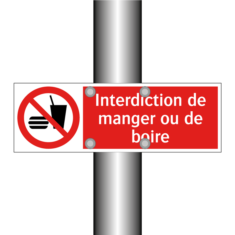 Interdiction de manger ou de boire