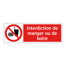 Interdiction de manger ou de boire
