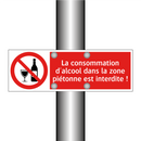 La consommation d'alcool dans la zone piétonne est interdite !