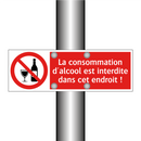 La consommation d'alcool est interdite dans cet endroit !