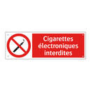 Cigarettes électroniques interdites