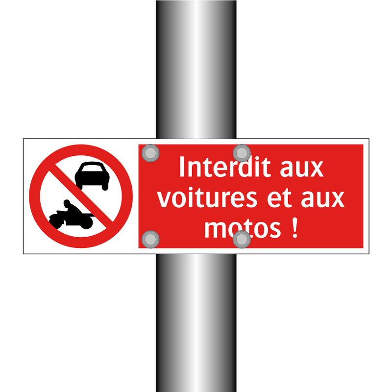 Interdit aux voitures et aux motos !