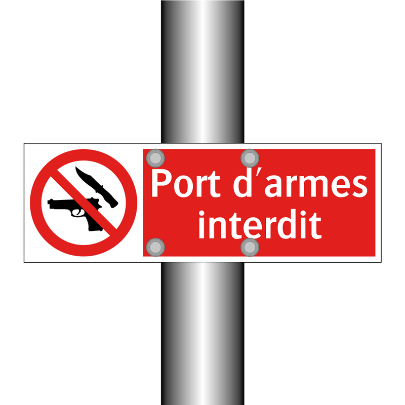 Port d'armes interdit