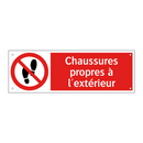 Chaussures propres à l'extérieur