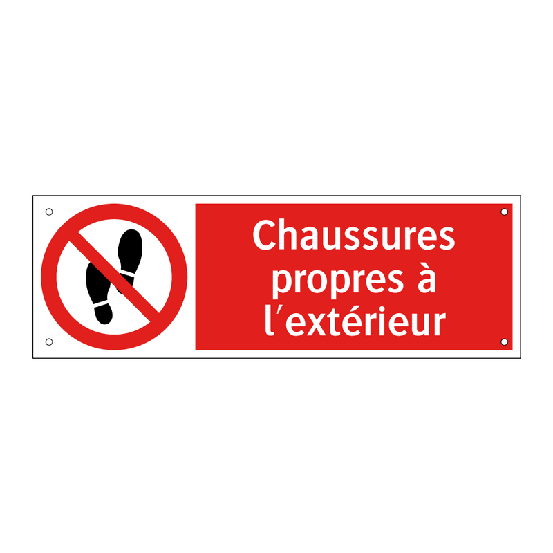 Chaussures propres à l'extérieur