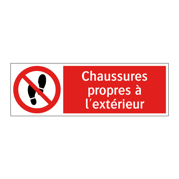 Chaussures propres à l'extérieur