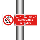 Vélos, rollers et trottinettes interdits