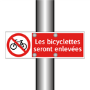Les bicyclettes seront enlevées