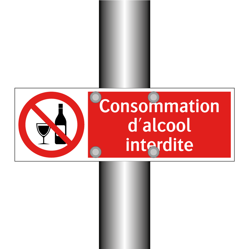 Consommation d'alcool interdite