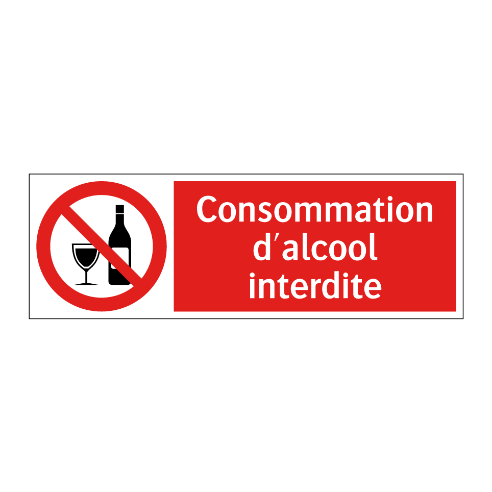 Consommation d'alcool interdite