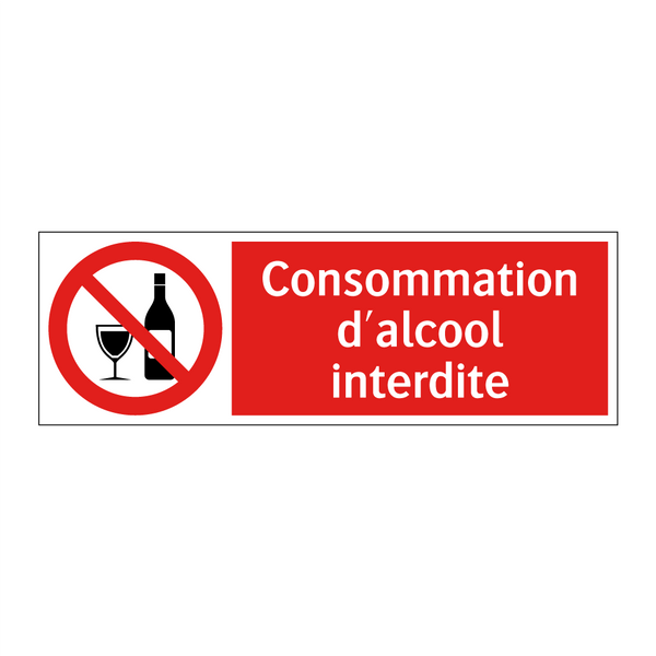 Consommation d'alcool interdite