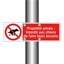 Propriété privée : Interdit aux chiens de faire leurs besoins
