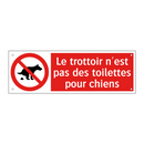 Le trottoir n'est pas des toilettes pour chiens