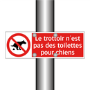 Le trottoir n'est pas des toilettes pour chiens