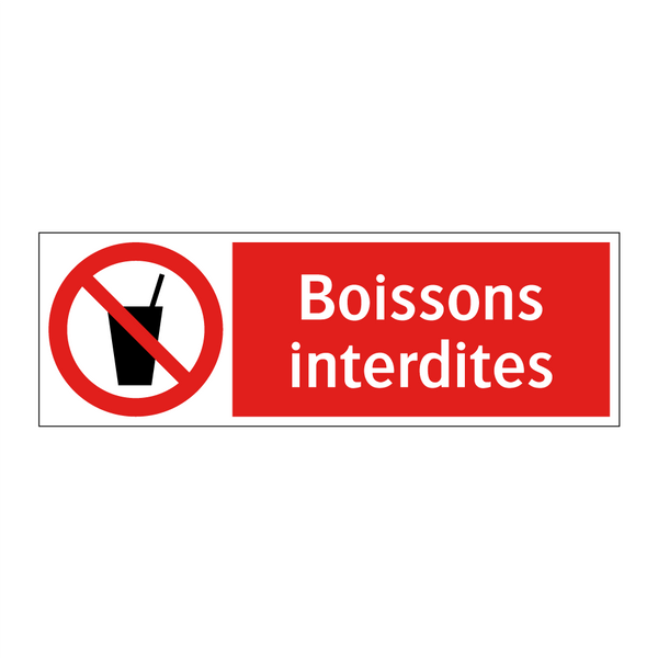 Boissons interdites