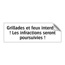 Grillades et feux interdits ! Les infractions seront poursuivies !