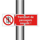 Transport de passagers interdit !