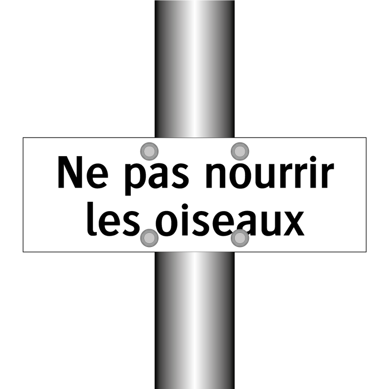 Ne pas nourrir les oiseaux
