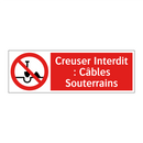 Creuser Interdit : Câbles Souterrains