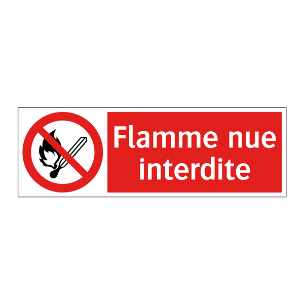 Flamme nue interdite