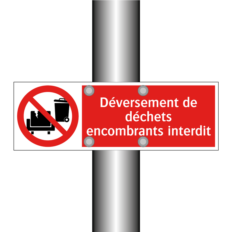 Déversement de déchets encombrants interdit