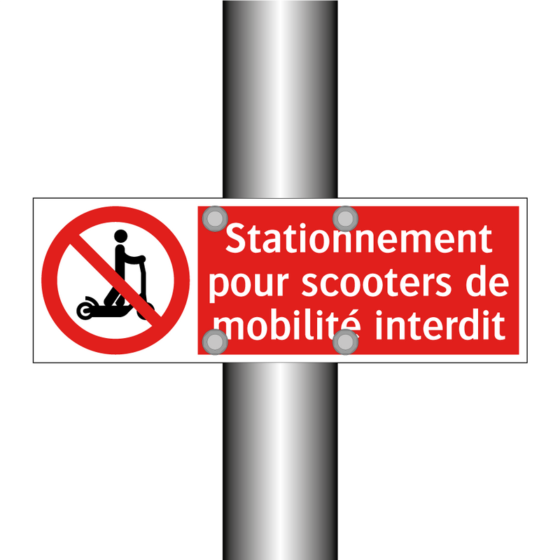 Stationnement pour scooters de mobilité interdit