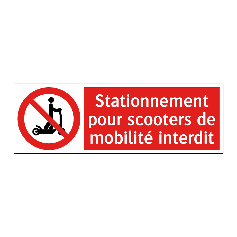Stationnement pour scooters de mobilité interdit